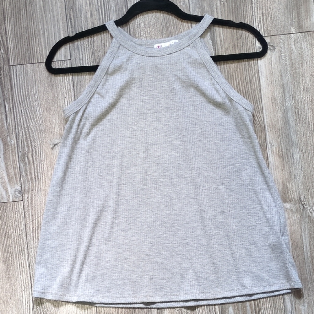 5/$25 Glam Girl Gray Sleeveless Top XL